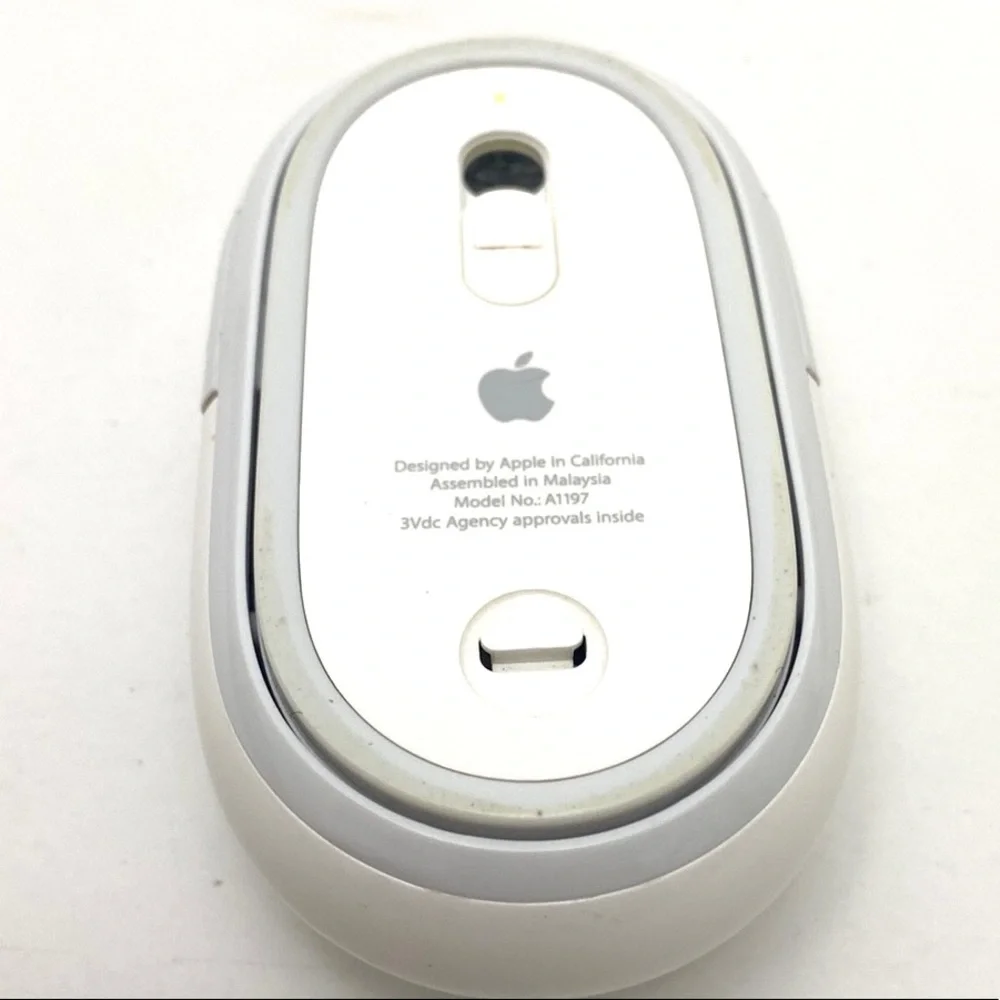 Apple Mighty Mouse White Wireless Computer Mouse